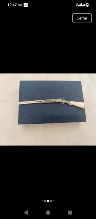 Miniatura Escopeta Plata