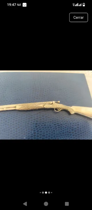 Miniatura Escopeta Plata