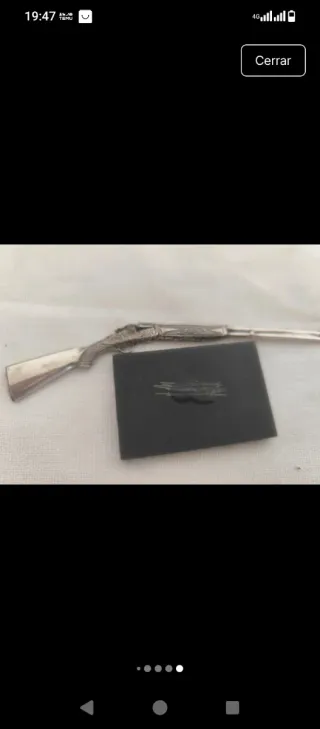 Miniatura Escopeta Plata