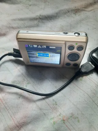 Cámara Digital Beige/Plata