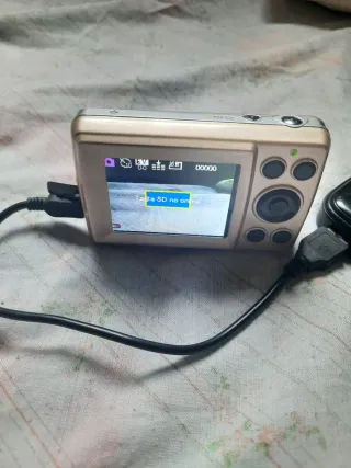 Cámara Digital Beige/Plata