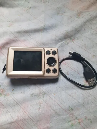 Cámara Digital Beige/Plata