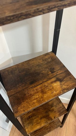 Estantería salón metal y madera