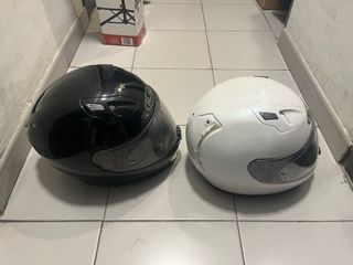 Pareja Cascos HJC FG17 Negro y Blanco