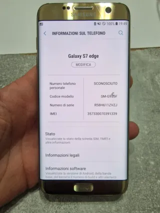 Samsung S7 Edge 32GB Gold - Ricambi