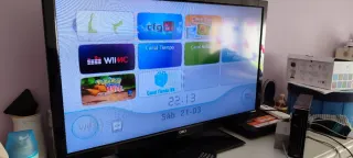 Nintendo Wii Consola Negra y Blanca + Accesorios
