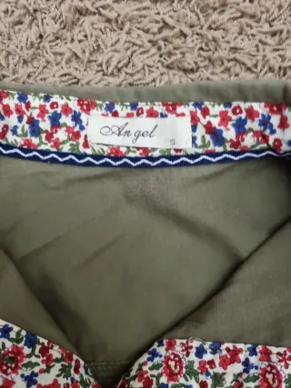 Camisa verde mujer con coderas