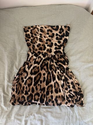 Camisa/Minivestido Estampado Leopardo Morgan