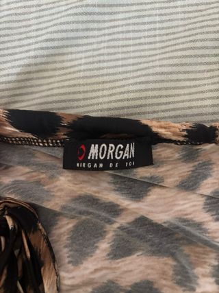 Camisa/Minivestido Estampado Leopardo Morgan