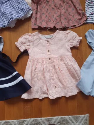 Lote vestidos bebé 1-6 meses