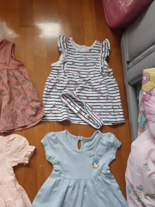 Lote vestidos bebé 1-6 meses