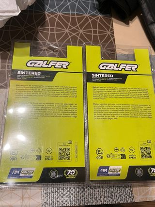 Pastillas Freno Galfer Moto Sintered