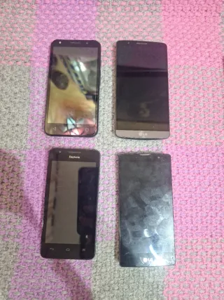 Lote 7 móviles LG, Redmi, Daytona...