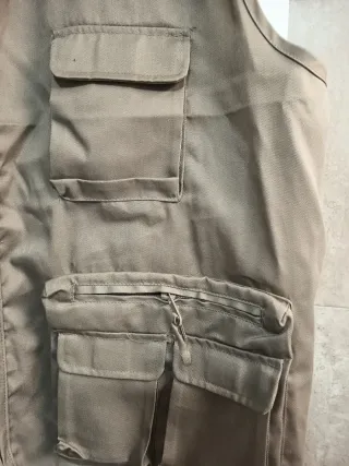 Giubbotto Pesca/Lavoro Beige Taglia XL