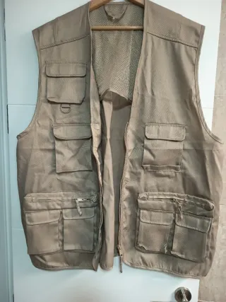 Giubbotto Pesca/Lavoro Beige Taglia XL