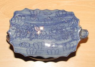 Almohada barco Dragón Tongzi reposa cabezas chino