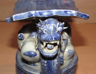 Almohada barco Dragón Tongzi reposa cabezas chino