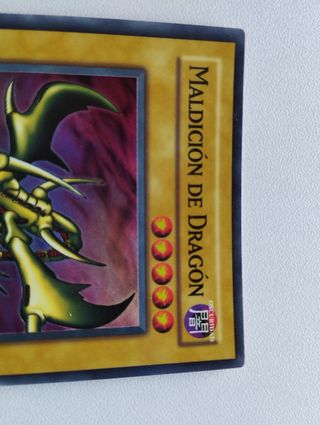 Carta Yu Gi Oh! - Maldición De Dragón