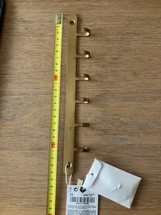 Perchero Zara Home Metal Dorado