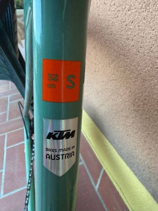 Bicicleta Gravel Verde y Naranja