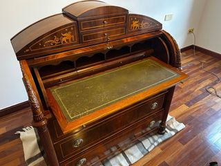 Cómoda Escritorio Antiguo Madera