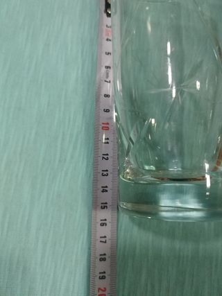 Lote 6 vasos tallados a mano