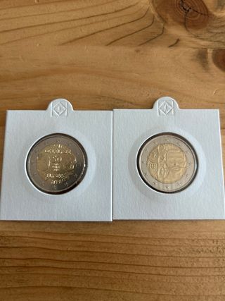 2 Monedas 2 Euros Francia 2013 Sin Circular