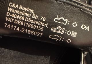 Mocasines C&A Mujer Talla 39 Negro/Plata