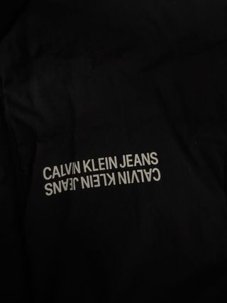 Chaqueta Calvin Klein Jeans Logo Doble Negra