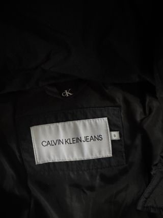 Chaqueta Calvin Klein Jeans Logo Doble Negra