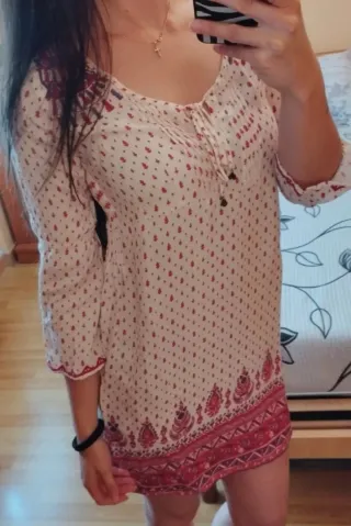 Vestido Verano Manga 3/4 Estampado