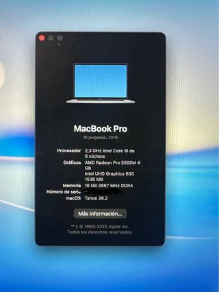 MacBook Pro 16" 2019 i9 16GB 1TB