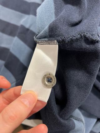 Polo rayas azul y gris Talla L