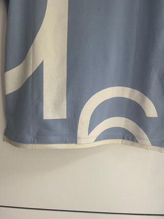 T-shirt Purificação García M Azul/Off White - M