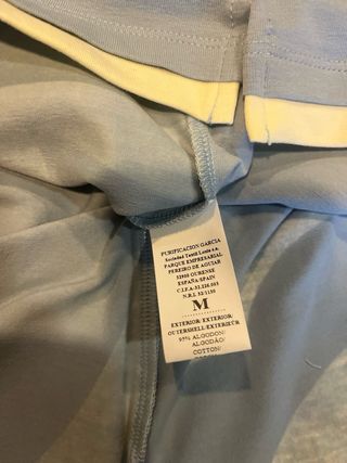 T-shirt Purificação García M Azul/Off White - M