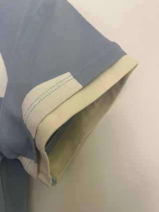 T-shirt Purificação García M Azul/Off White - M