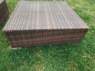 2 asientos Auxiliares Rattan Cuadradas