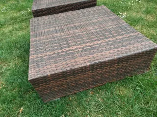 2 asientos Auxiliares Rattan Cuadradas