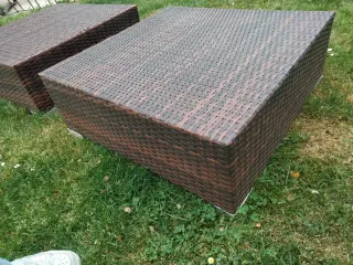 2 asientos Auxiliares Rattan Cuadradas