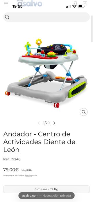 Andador bebé ASALVO