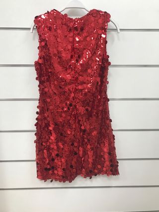 Vestido lentejuelas rojo ELISA Talla M