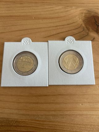 2 Monedas 2 Euros Francia 2014 Sin Circular