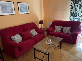 Sofá 3+2 plazas rojo