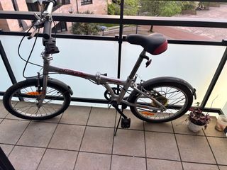 Bicicleta Plegable Plata