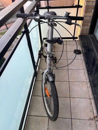 Bicicleta Plegable Plata