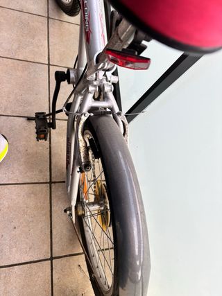 Bicicleta Plegable Plata