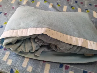 Juego sábanas cuna azul