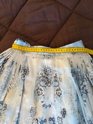 Traje Fallera Niña Azul y Plata