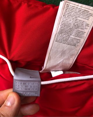 Chaleco Reversible Nike Vintage 00s Blanco/Rojo