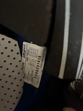 Casco de hockey Bauer azul